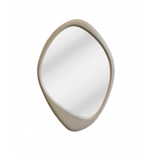 ORGANIC modern tükör - 90cm - beige/rózsaszín