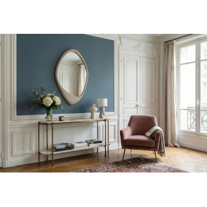 ORGANIC modern tükör - 90cm - beige/rózsaszín