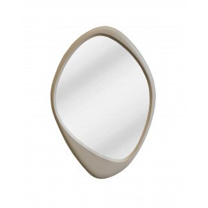 ORGANIC modern tükör - 90cm - beige/rózsaszín