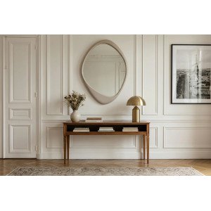 ORGANIC modern tükör - 90cm - beige/rózsaszín