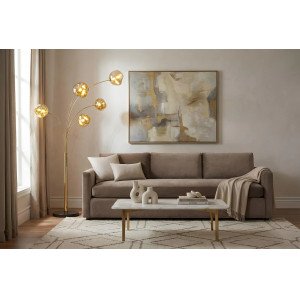 LIQUID DIAMOND design állólámpa - 200cm - arany