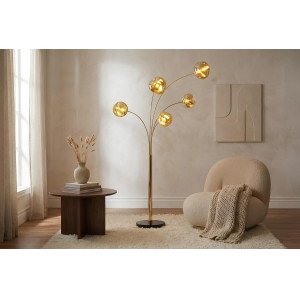 LIQUID DIAMOND design állólámpa - 200cm - arany Állólámpák