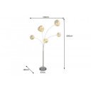 LIQUID DIAMOND design állólámpa - 200cm - ezüst