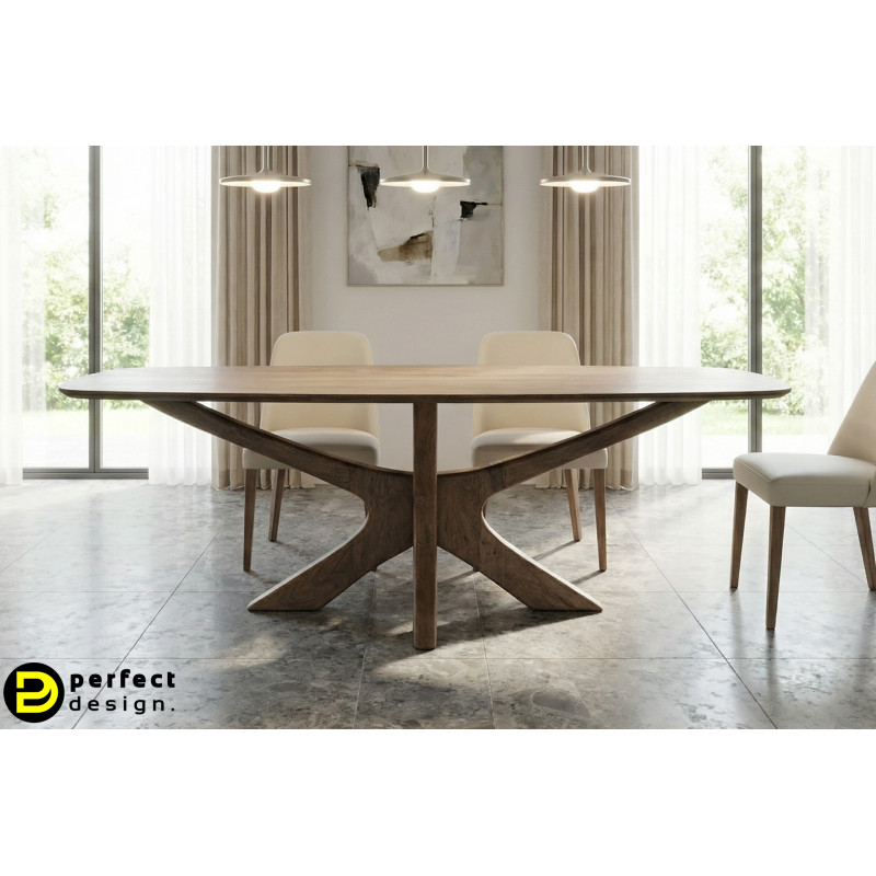 NORDEN modern mangófa étkezőasztal - 220cm