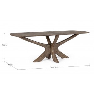 NORDEN modern mangófa étkezőasztal - 220cm