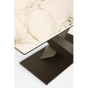 MARBEL design kerámia bővíthető étkezőasztal - 160-200cm - barna