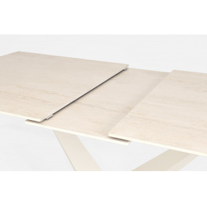 MARBEL design kerámia bővíthető étkezőasztal - 160-200cm - beige