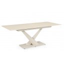 MARBEL design kerámia bővíthető étkezőasztal - 160-200cm - beige