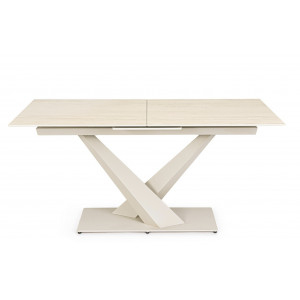 MARBEL design kerámia bővíthető étkezőasztal - 160-200cm - beige