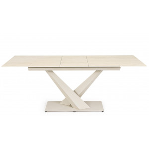 MARBEL design kerámia bővíthető étkezőasztal - 160-200cm - beige