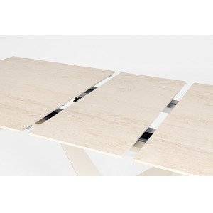 MARBEL design kerámia bővíthető étkezőasztal - 160-200cm - beige