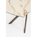 MINERAL design kerámia bővíthető étkezőasztal - 160-240cm - barna