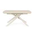 MINERAL design kerámia bővíthető étkezőasztal - 160-240cm - beige