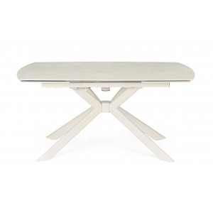 TERRIN design kerámia bővíthető étkezőasztal - 160-240cm - beige