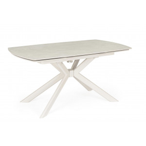 TERRIN design kerámia bővíthető étkezőasztal - 160-240cm - beige