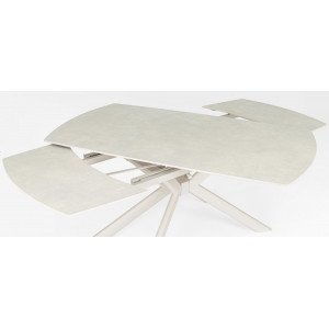 TERRIN design kerámia bővíthető étkezőasztal - 160-240cm - beige