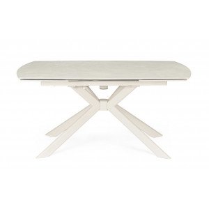 TERRIN design kerámia bővíthető étkezőasztal - 160-240cm - beige
