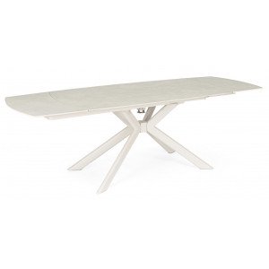 TERRIN design kerámia bővíthető étkezőasztal - 160-240cm - beige