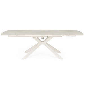 TERRIN design kerámia bővíthető étkezőasztal - 160-240cm - beige
