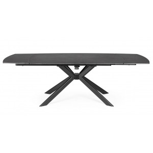 TERRIN design kerámia bővíthető étkezőasztal - 160-240cm - fekete