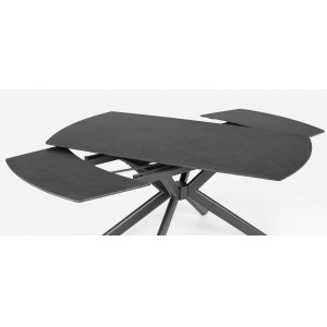 TERRIN design kerámia bővíthető étkezőasztal - 160-240cm - fekete