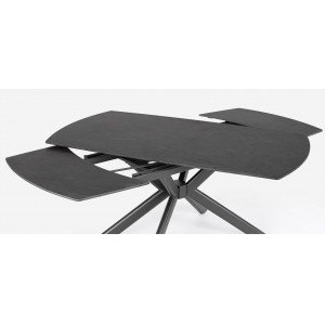 TERRIN design kerámia bővíthető étkezőasztal - 160-240cm - fekete
