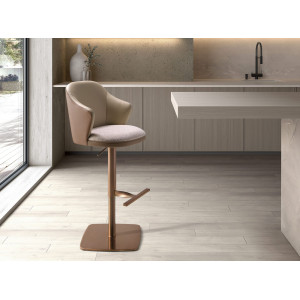MIRO prémium bárszék - barna/rosegold