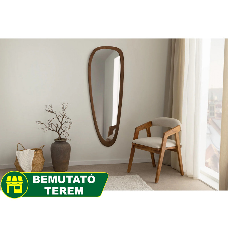 ORGANIC modern tükör - 165cm - dió