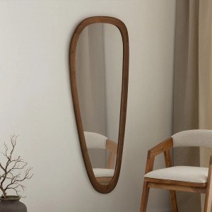 ORGANIC modern tükör - 120cm - dió