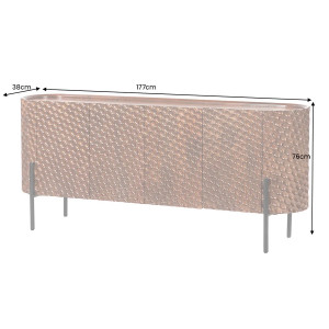 ADLON design mangófa komód - 177cm