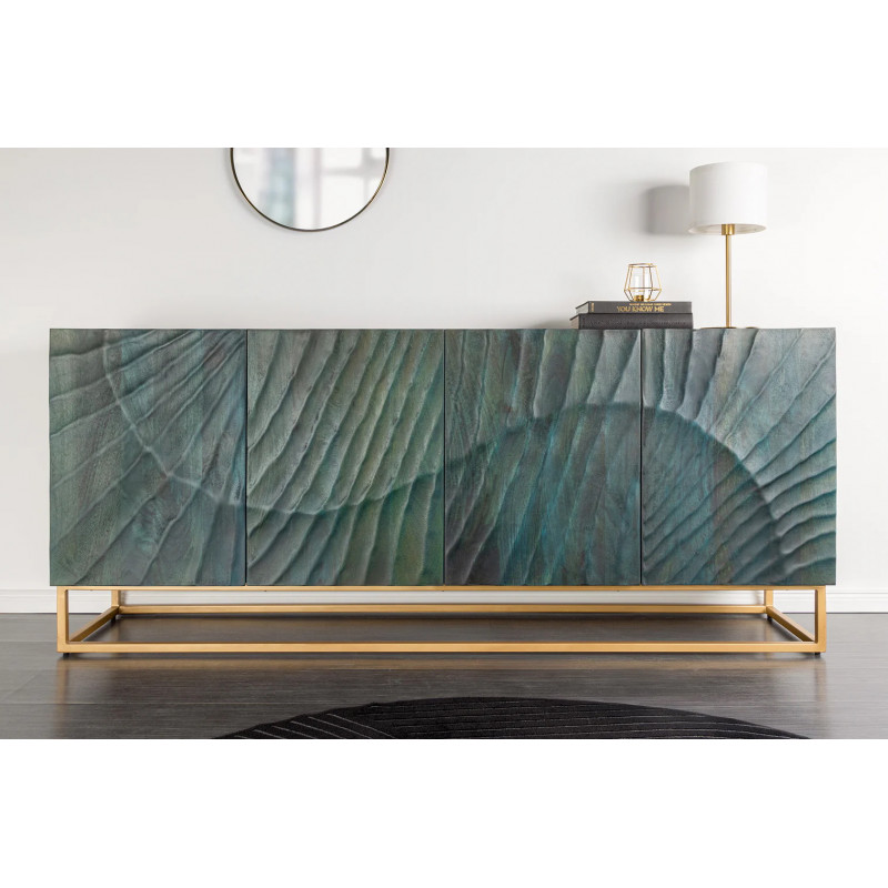 ELIXYR exkluzív mangófa komód - 177cm - türkiz