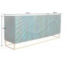 ELIXYR exkluzív mangófa komód - 177cm - türkiz