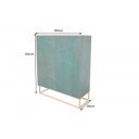 ELIXYR exkluzív mangófa komód - 120cm - türkiz