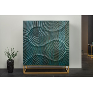 ELIXYR exkluzív mangófa komód - 120cm - türkiz