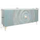 GOLDEN SUNSET komód -177cm - türkiz