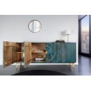 GOLDEN SUNSET komód -177cm - türkiz