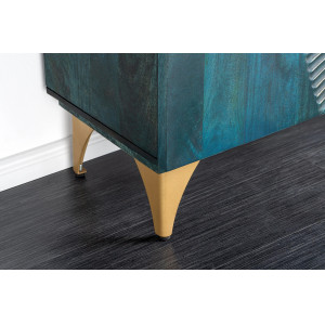 GOLDEN SUNSET komód -177cm - türkiz