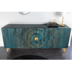 GOLDEN SUNSET komód -177cm - türkiz