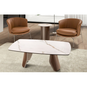 MELANTO prémium dió/kerámia dohányzóasztal - 120cm Angel Cerdá