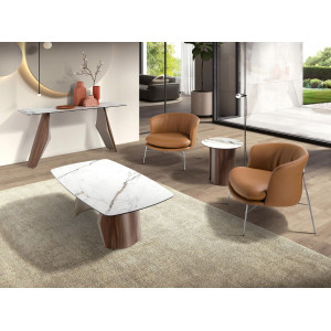 MELANTO prémium dió/kerámia konzolasztal - 150cm