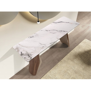 MELANTO prémium dió/kerámia konzolasztal - 150cm