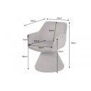 AMBIENTO exkluzív szék - sötétszürke