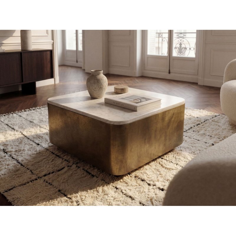 SERENA márvány dohányzóasztal - 60cm