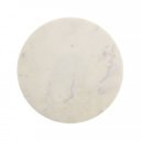 STONER kerek márvány lerakóasztal - fehér