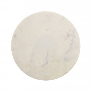 STONER kerek márvány lerakóasztal - fehér