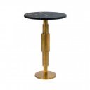 STONER kerek márvány lerakóasztal - fekete