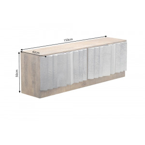 ZALVERO különleges mangófa TV-szekrény - 150cm