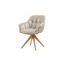 PAPILLON design forgatható szék - beige/tölgy