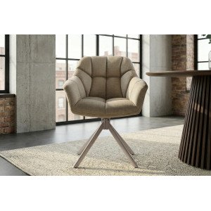 PAPILLON design forgatható szék - beige INVICTA
