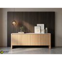 SOLENNE prémium tölgy komód - 208cm